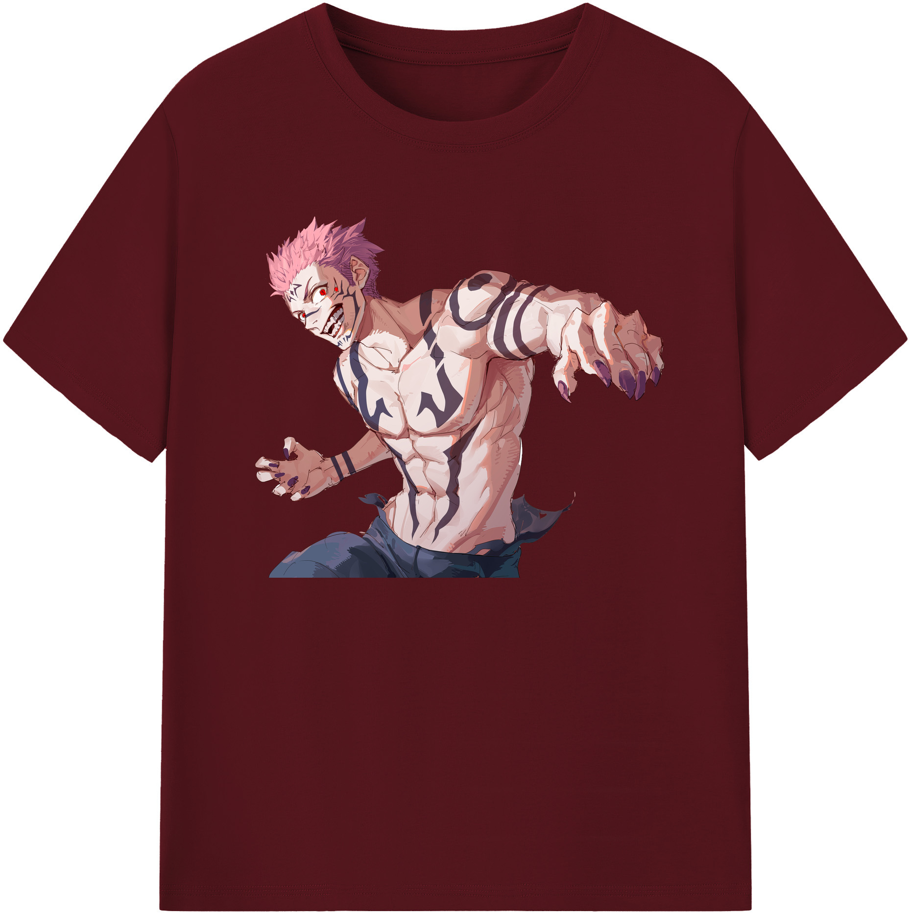 （画像用） 呪術廻戦 Jujutsu Kaisen 綿100％半袖Tシャツ（フロントプリント）
